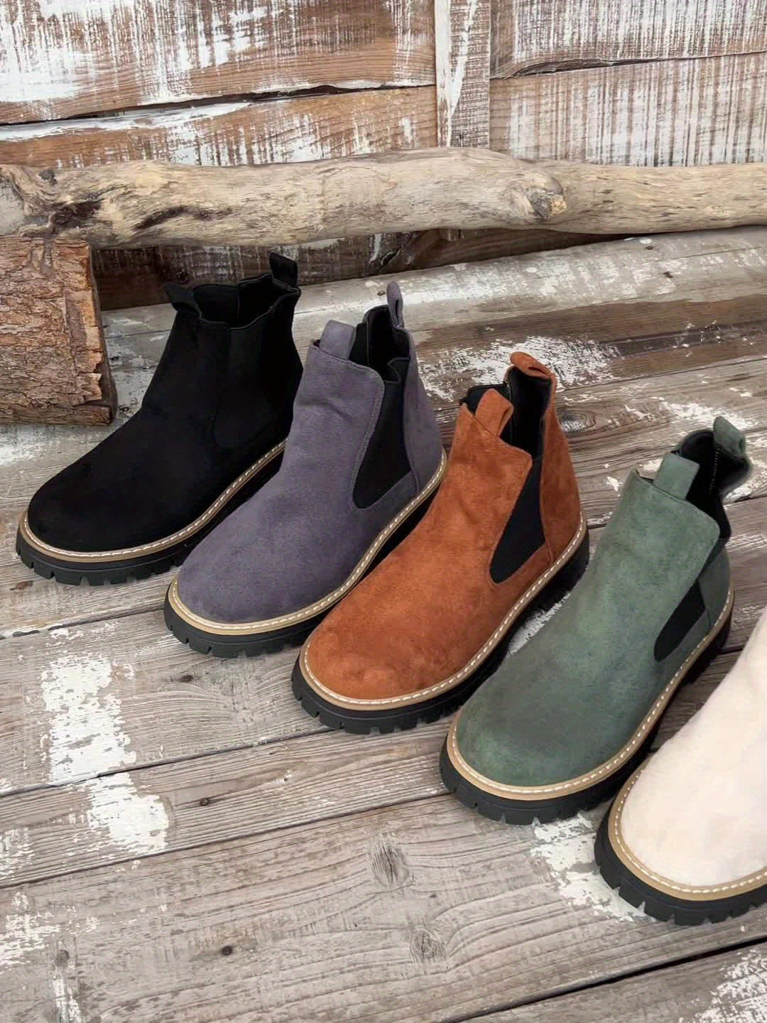 Olivia | Klassische Chelsea-Plateau-Stiefeletten