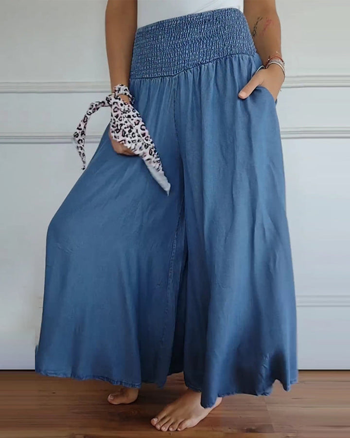 Sienna | Classic And Breathable Cotton Wide Leg Pants