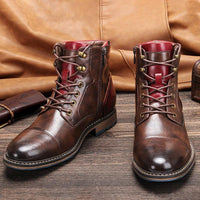 Felix | Bottines orthopédiques raffinées et confortables en cuir pour hommes, style Oxford