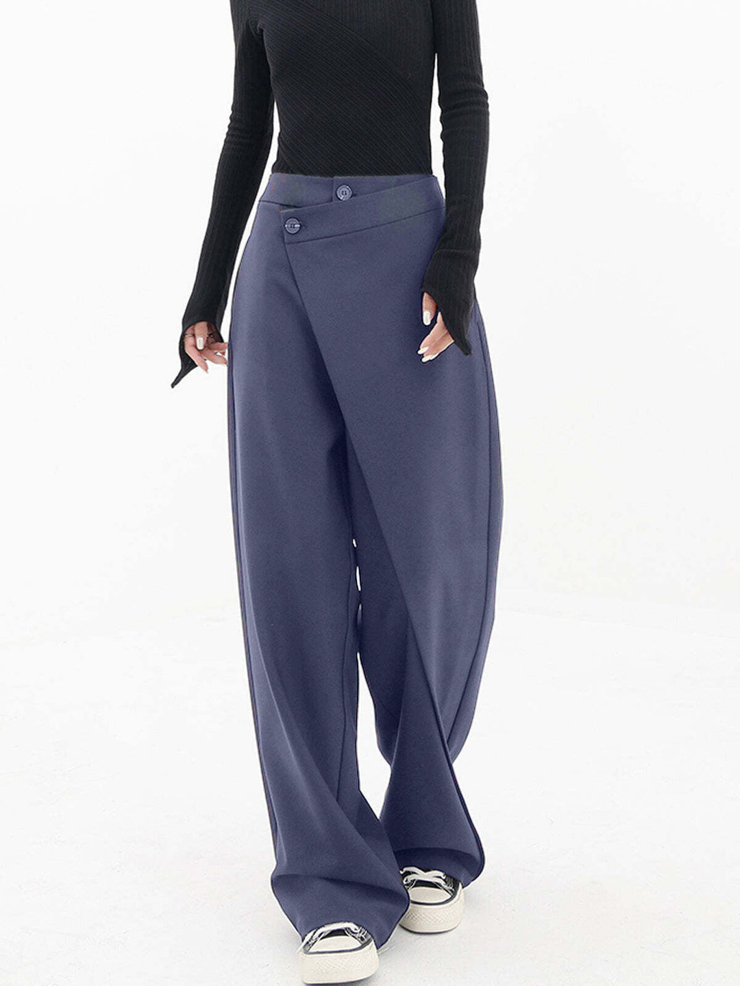 Julia | Edgy And Asymmetrical Wide Leg Pants