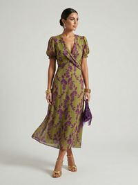 Amelia | Abito midi floreale elegante e comodo
