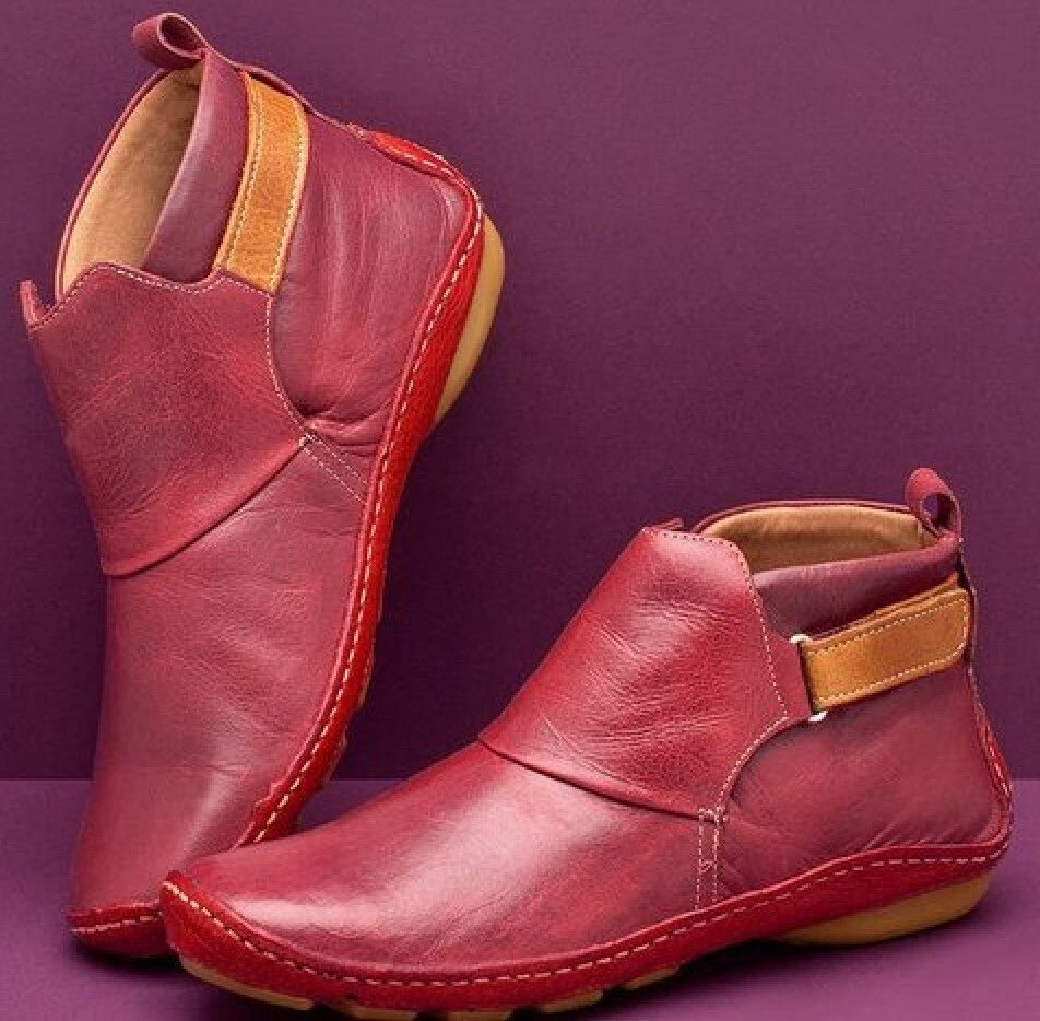 Amelia | Bequeme Stiefeletten mit Lederriemen