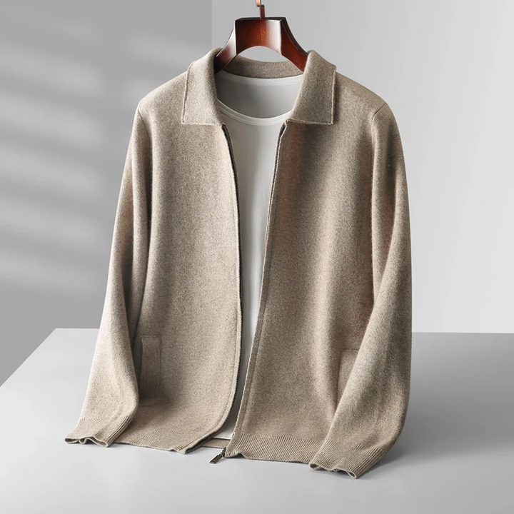 Victor | Cardigan in maglia moderno e confortevole con cerniera integrale