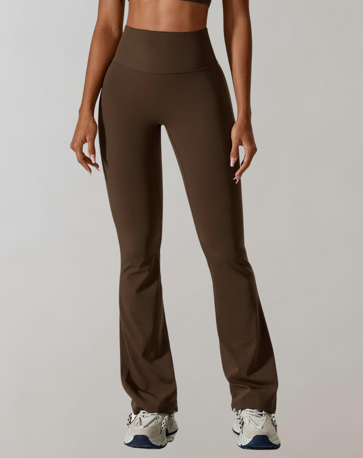 Olivia | Athletic And Elegant High-Waist Wide Leg Yoga Pants