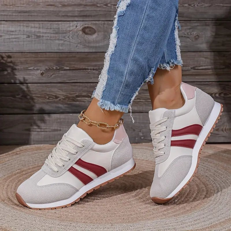 Nadine | Comfortable Orthopedic Two-Tone Lace-Up Sneakers