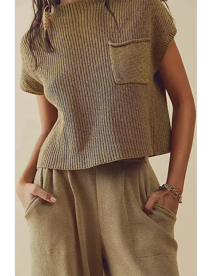 Sienna | Gilet cardigan en maille élégant et confortable pour tous les jours