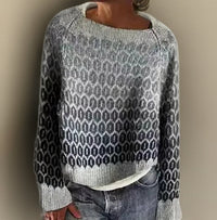 Julia | Eleganter und bequemer Strickpullover mit nordischem Muster