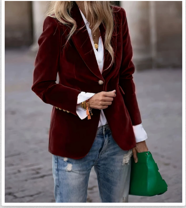 Emma | Blazer in velluto confortevole e moderno