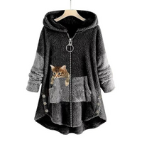 Franziska | Soft and Stylish Plush Hooded Sweater for Women