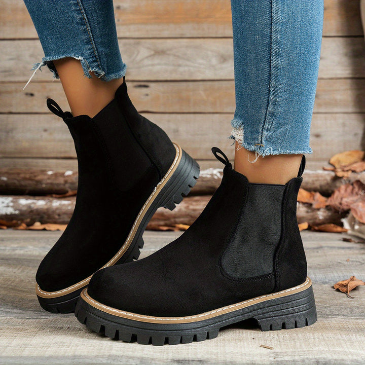 Olivia | Klassische Chelsea-Plateau-Stiefeletten