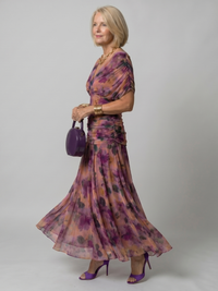 Emily | Robe midi élégante et confortable à épaules dénudées