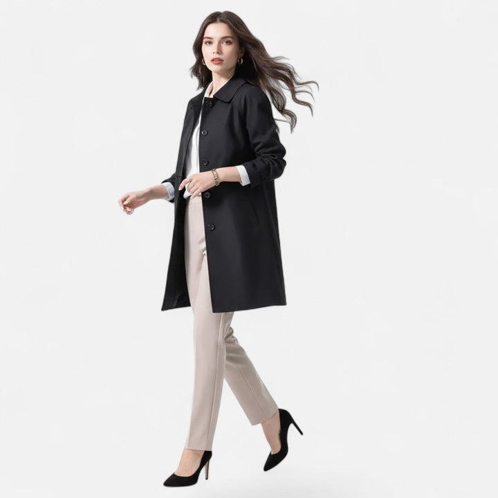 Harper | Refined and Classic Midi Trench Coat