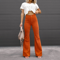 Clara | Modern High-Waisted Flared Corduroy Pants
