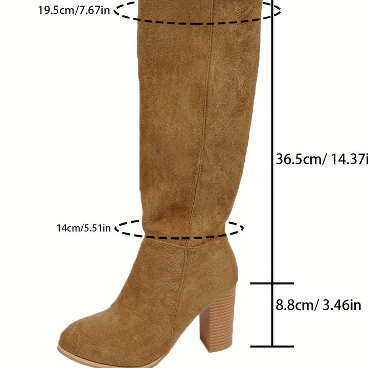Isabella | Bequeme Western-Cowboystiefel mit weiter Wade bis zum Knie