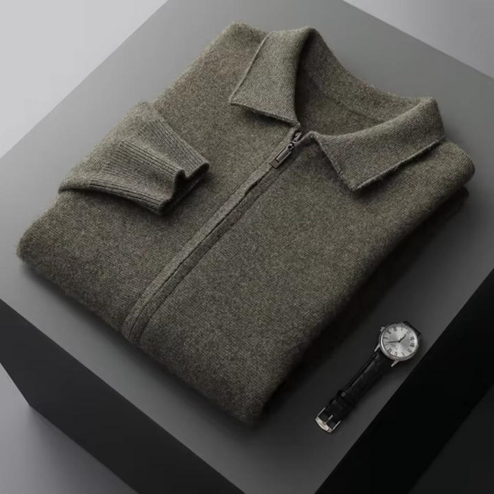 Victor | Cardigan in maglia moderno e confortevole con cerniera integrale