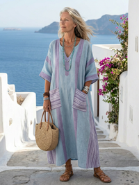 Eleanor | Modernes und lässiges Damen-Midikleid aus Baumwolle