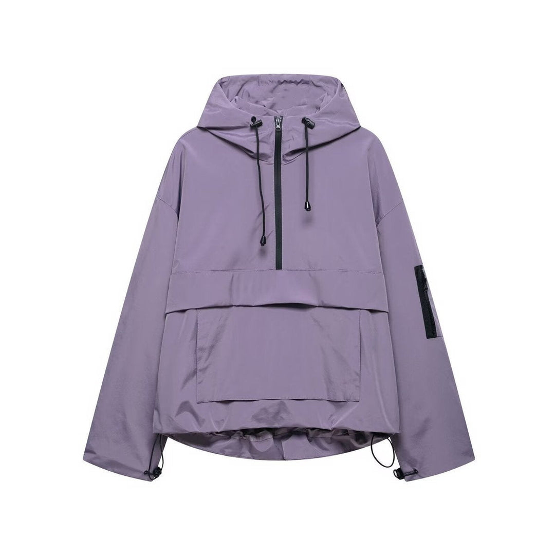 Elysia | Hooded Anorak Jacket – Wind-Resistant & Water-Repellent for Women