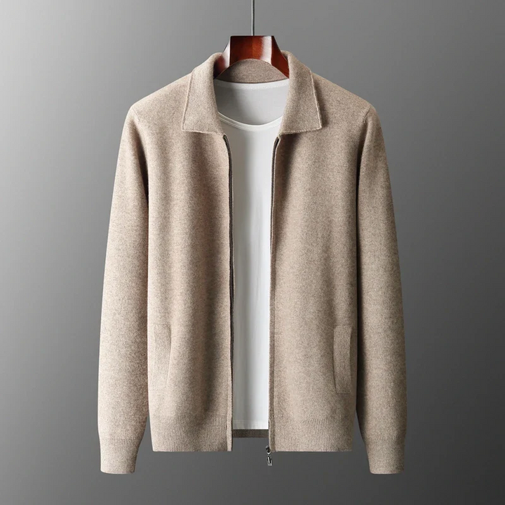 Victor | Cardigan in maglia moderno e confortevole con cerniera integrale