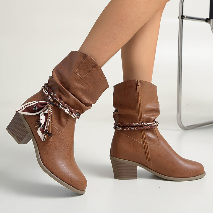 Sophia | Elegante und stilvolle Slouch-Stiefeletten