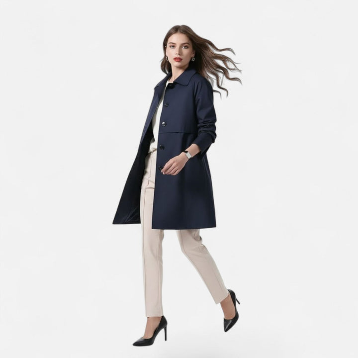 Harper | Refined and Classic Midi Trench Coat