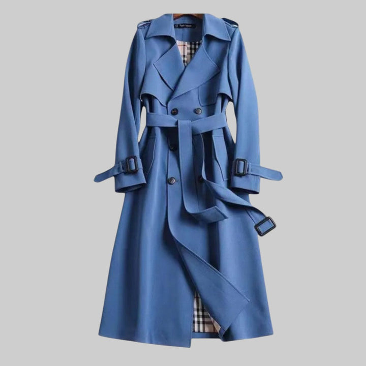 Isabella | Elegant and Sophisticated Long Double Breasted Trench Coat