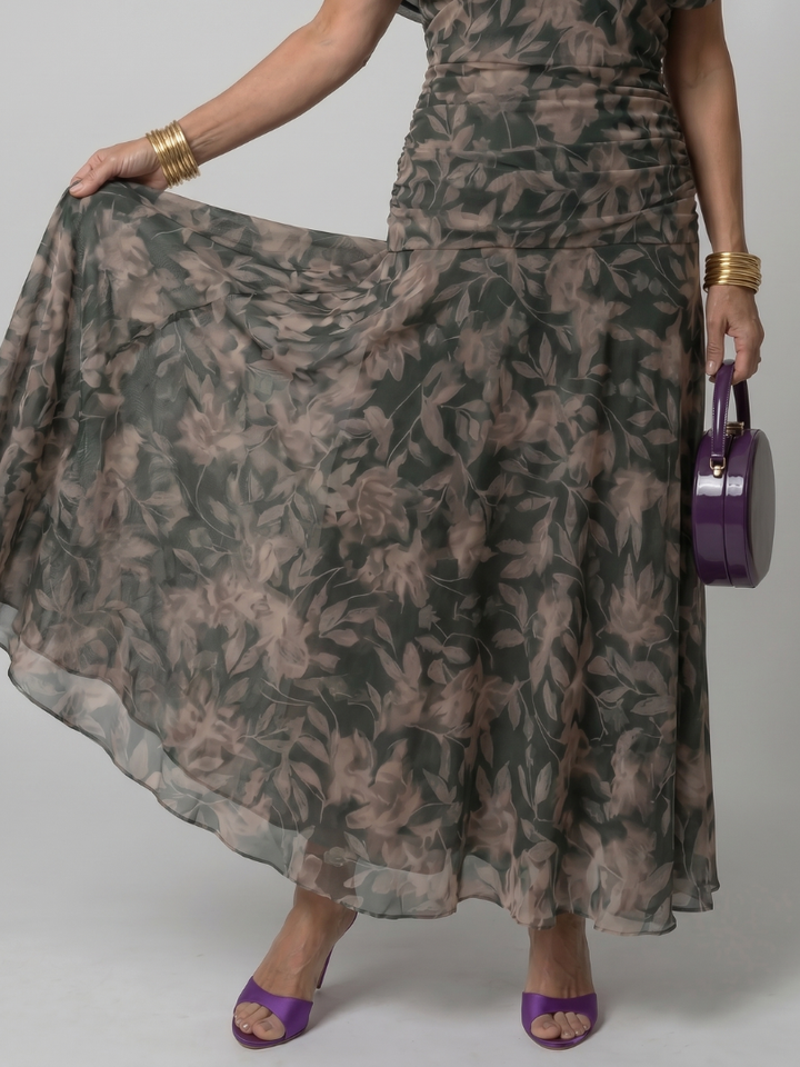 Calen | Off Shoulder Midi Dress – Lightweight and Comfortable Style for Women