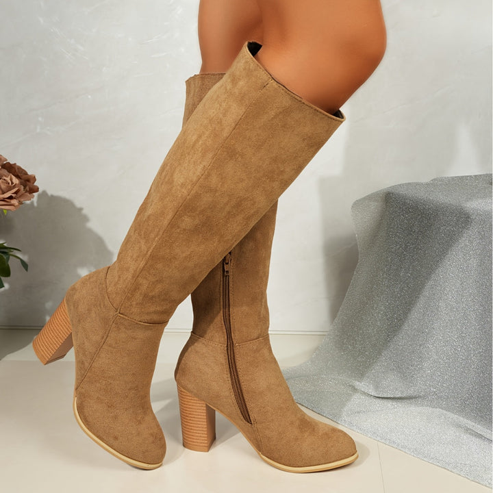 Isabella | Bequeme Western-Cowboystiefel mit weiter Wade bis zum Knie