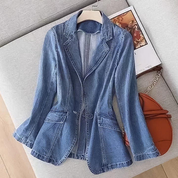 Emma | Blazer polyvalent et élégant en denim
