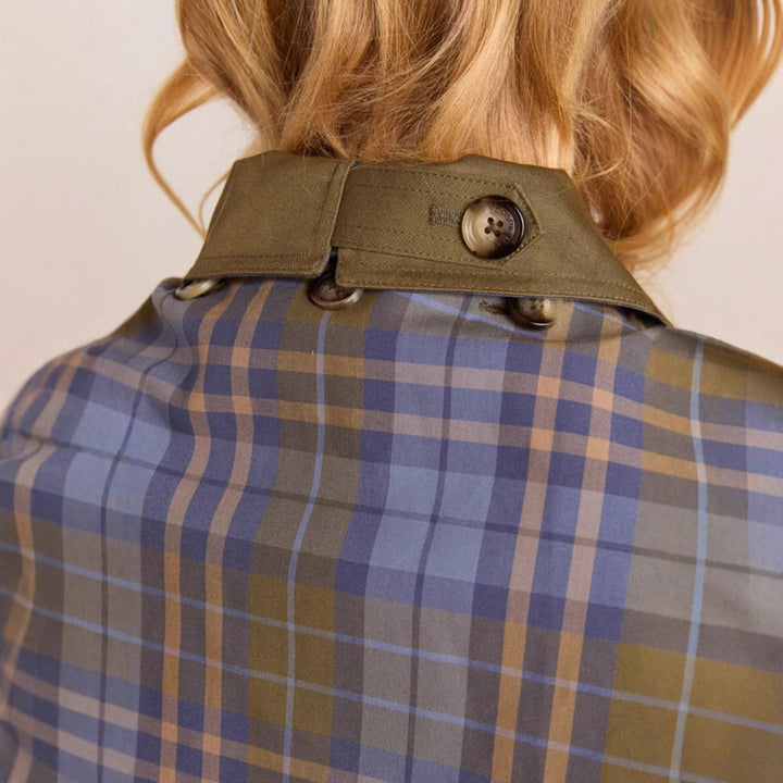 Audrey | Modern and Stylish Oversized Checked Trench Coat